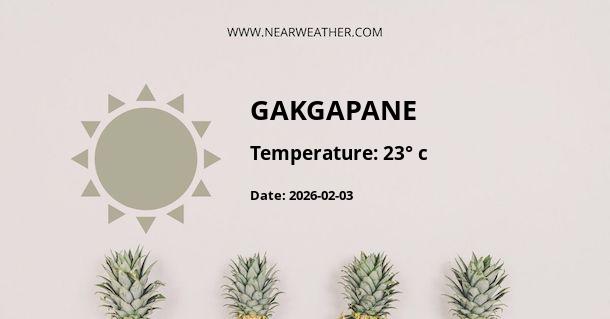 Weather in GAKGAPANE