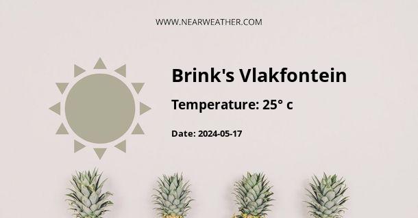 Weather in Brink's Vlakfontein