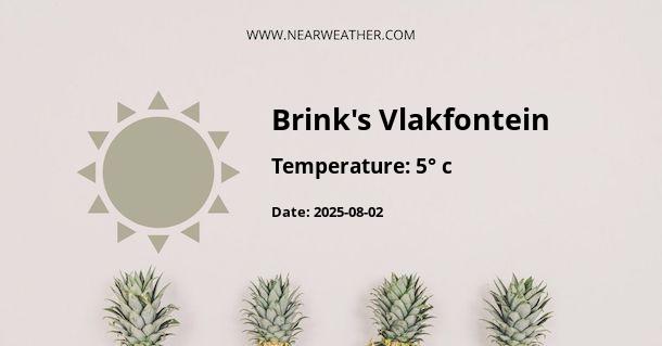 Weather in Brink's Vlakfontein