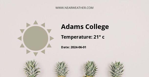 Weather in Adams College