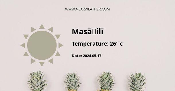 Weather in Masāḩilī