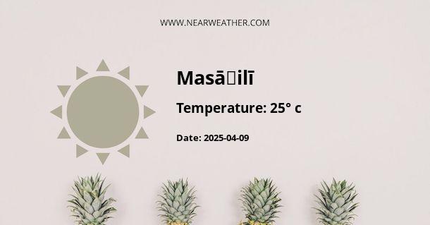 Weather in Masāḩilī