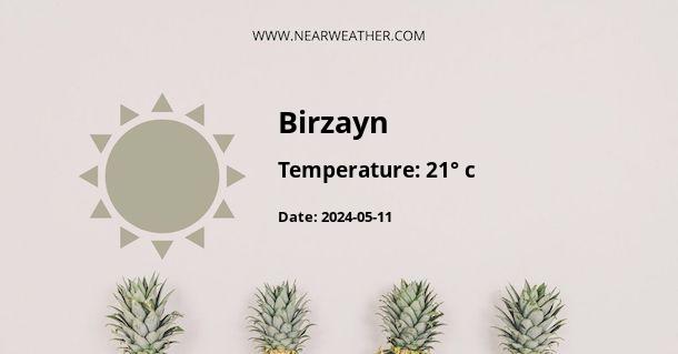 Weather in Birzayn