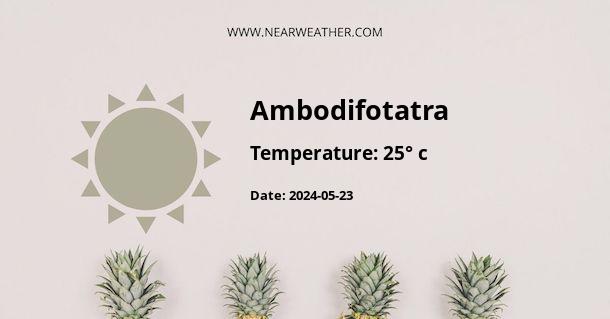 Weather in Ambodifotatra