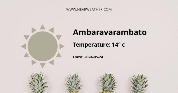 Weather in Ambaravarambato
