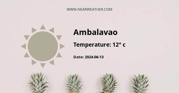 Weather in Ambalavao