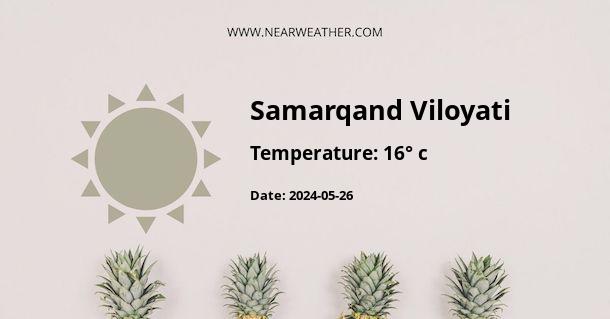 Weather in Samarqand Viloyati