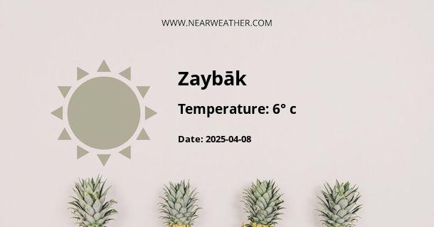 Weather in Zaybāk