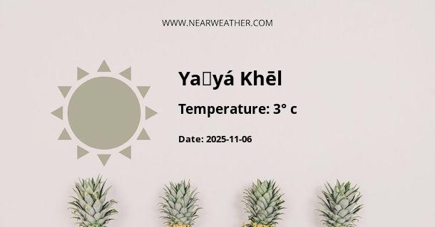 Weather in Yaḩyá Khēl