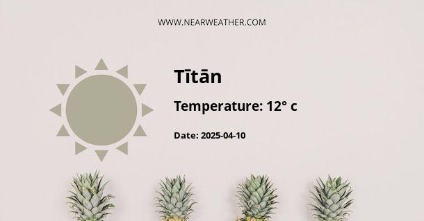 Weather in Tītān