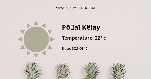 Weather in Pōṯaī Kêlay