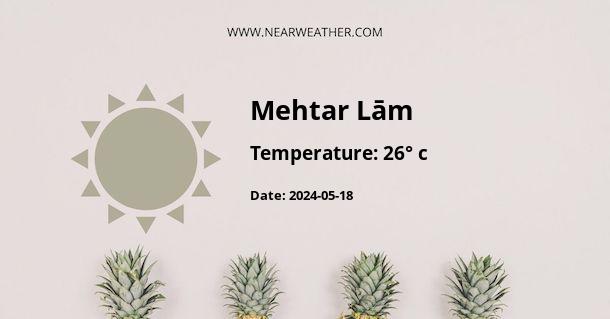 Weather in Mehtar Lām