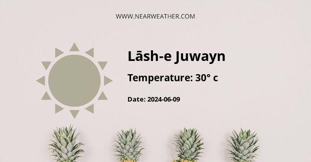 Weather in Lāsh-e Juwayn
