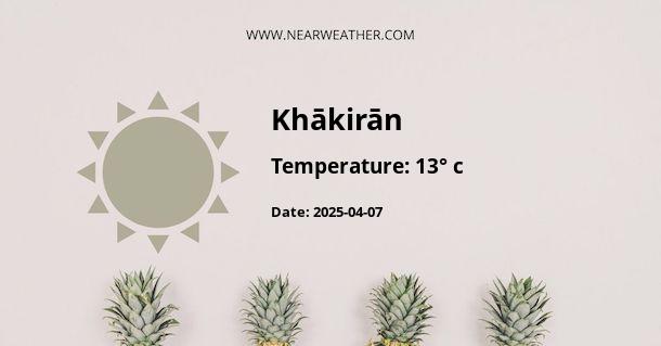 Weather in Khākirān