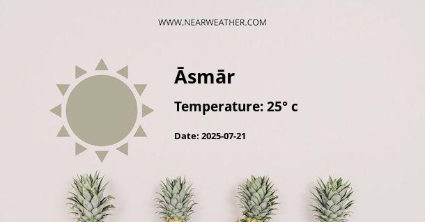 Weather in Āsmār