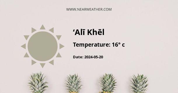 Weather in ‘Alī Khēl
