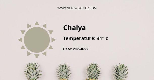 Weather in Chaiya