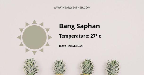 Weather in Bang Saphan