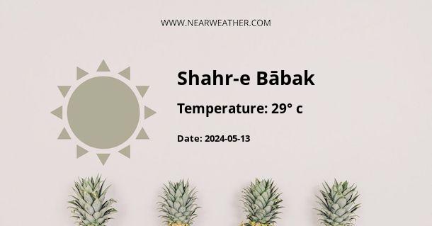 Weather in Shahr-e Bābak