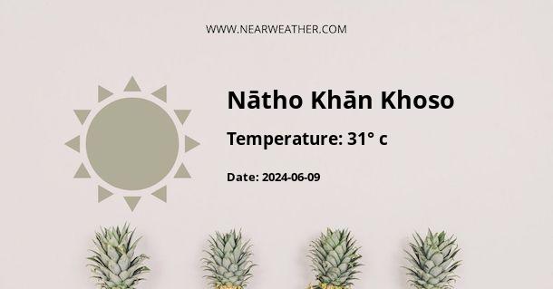 Weather in Nātho Khān Khoso