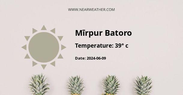 Weather in Mīrpur Batoro