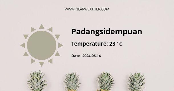 Weather in Padangsidempuan