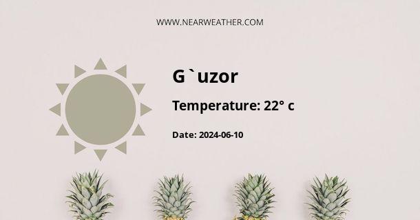 Weather in G`uzor