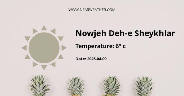 Weather in Nowjeh Deh-e Sheykhlar