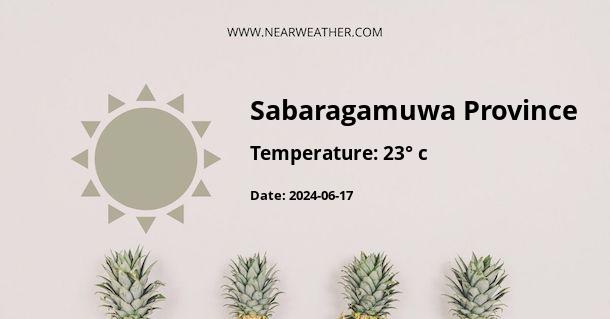 Weather in Sabaragamuwa Province