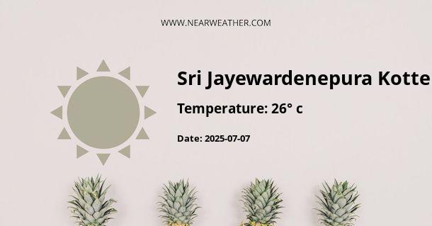 Weather in Sri Jayewardenepura Kotte