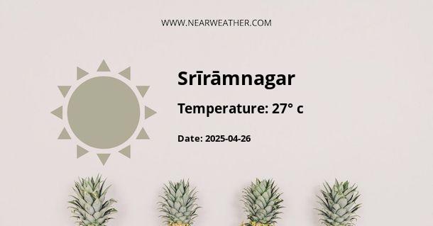 Weather in Srīrāmnagar