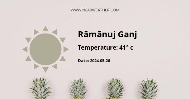 Weather in Rāmānuj Ganj