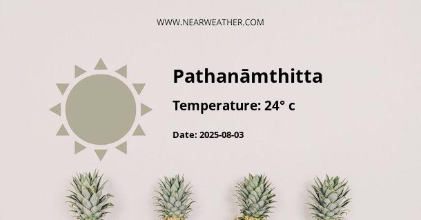 Weather in Pathanāmthitta