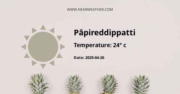 Weather in Pāpireddippatti