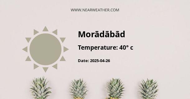 Weather in Morādābād