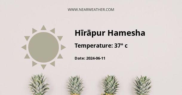 Weather in Hīrāpur Hamesha