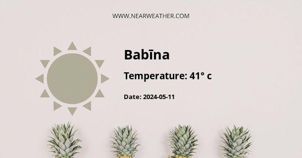 Weather in Babīna