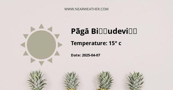 Weather in Pā̃gā Biṣṇudevi̇̄