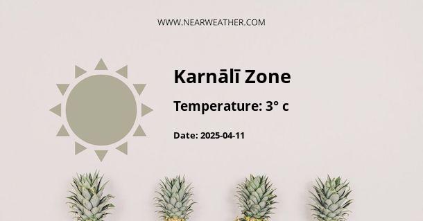 Weather in Karnālī Zone