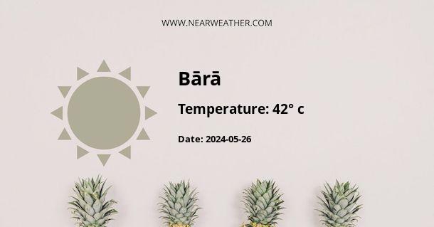 Weather in Bārā
