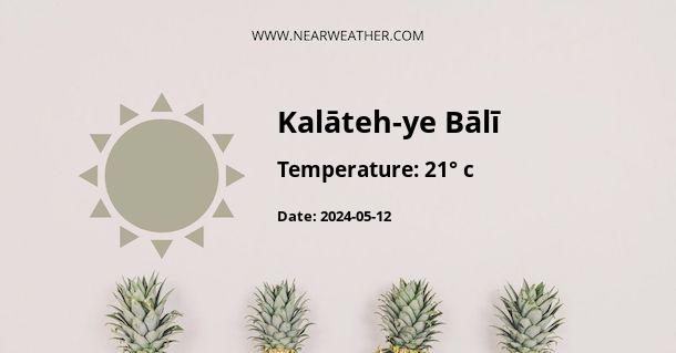 Weather in Kalāteh-ye Bālī