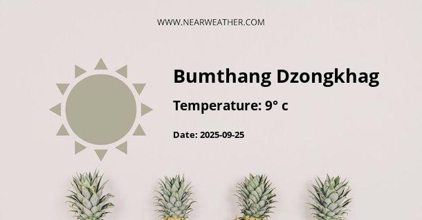 Weather in Bumthang Dzongkhag