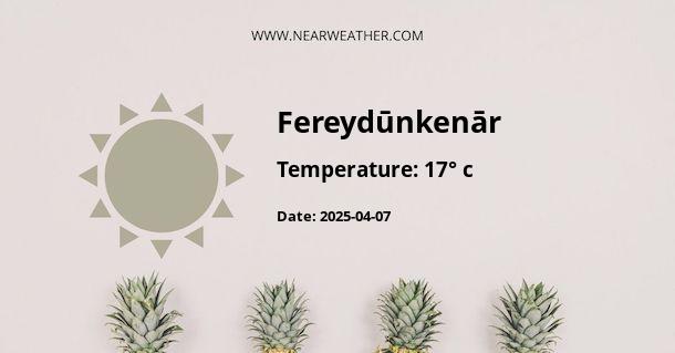 Weather in Fereydūnkenār