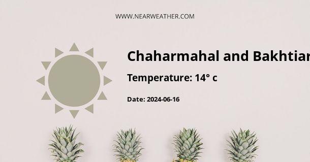 Weather in Chaharmahal and Bakhtiari Province