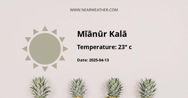 Weather in Mīānūr Kalā