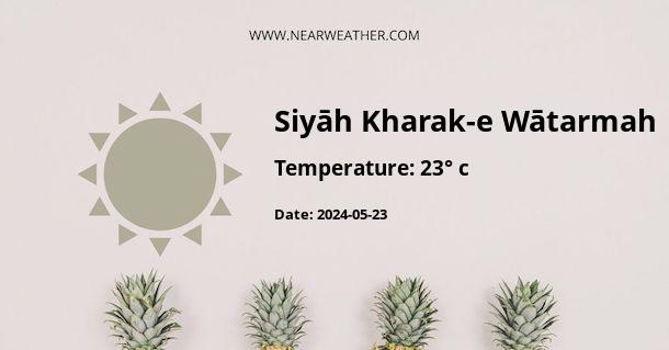 Weather in Siyāh Kharak-e Wātarmah