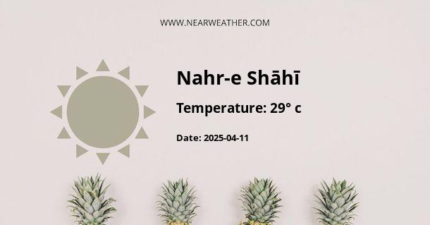 Weather in Nahr-e Shāhī