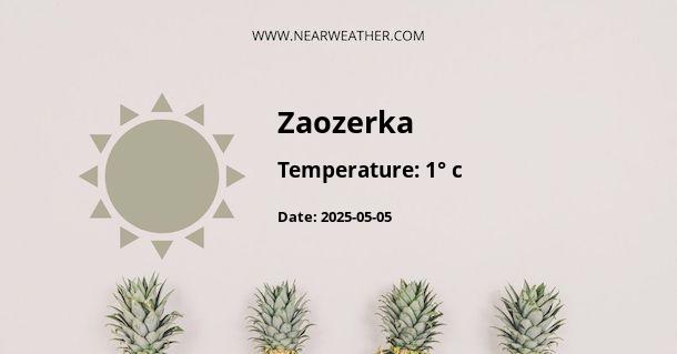 Weather in Zaozerka