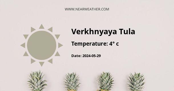 Weather in Verkhnyaya Tula
