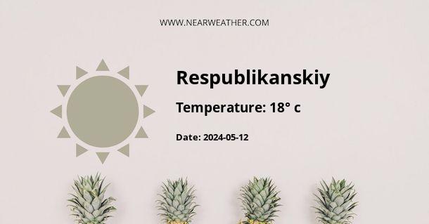 Weather in Respublikanskiy